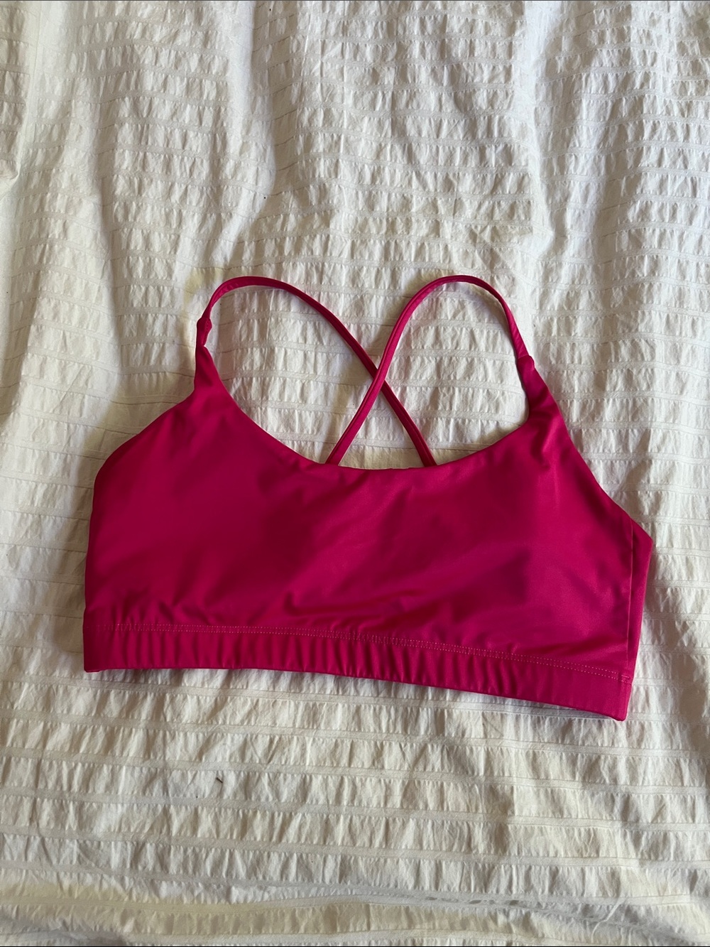 Monteil Pink Strappy Sports Bra